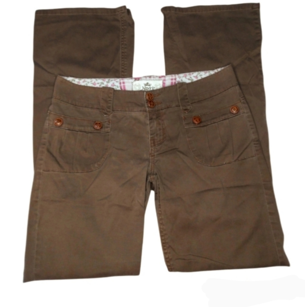 NORI | Vintage Brown Flare Leg Pants Slacks | Size 7